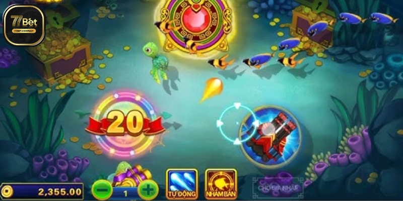 Bắn Cá Thần Tài 77Bet - Trò chơi làm giàu của dân săn cá 1 Choi game Ban Ca Than Tai 77Bet