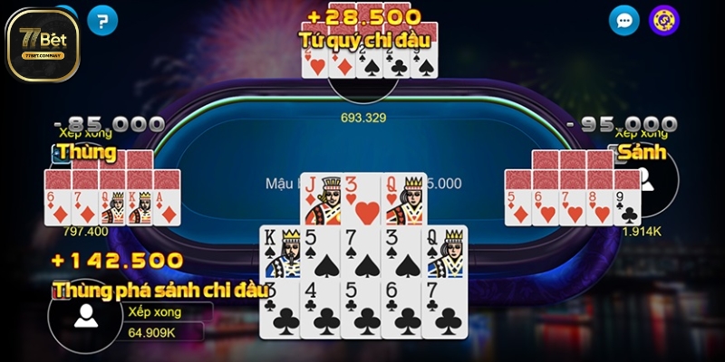 Mậu Binh 77Bet - Vén màn thế giới binh xập xám đầy kịch tính 1 Choi game Mau Binh 77Bet