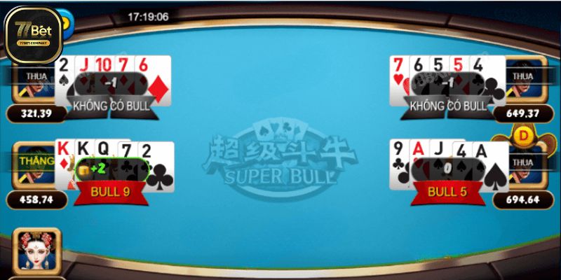 Super Bull 77Bet – Bùng nổ vận may, hốt tiền về ngay 1 choi super bull 77bet