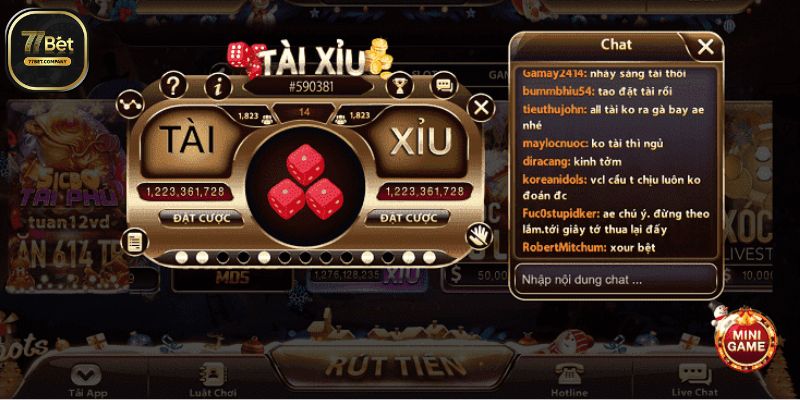 Tài Xỉu 77Bet – Cược thông minh, rinh tiền về tay 1 choi tai xiu 77bet
